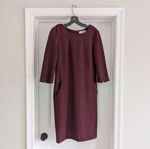 MM Lafleur | Plum 3/4 Sleeve Dress